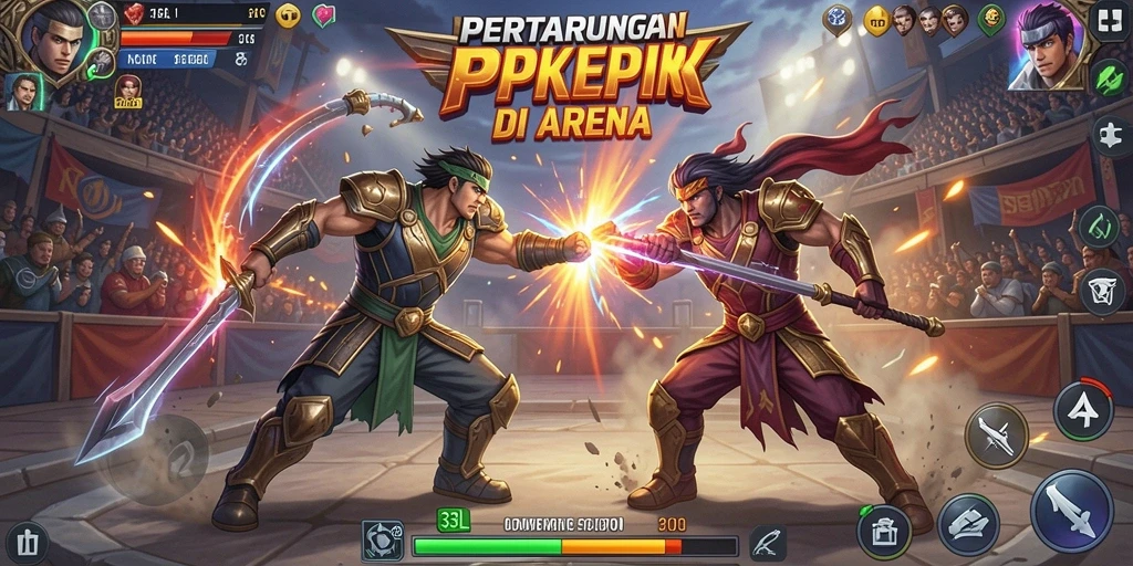 Tampilan pertarungan seru dalam 33L dengan efek visual menakjubkan.