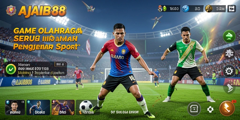 Tampilan gameplay AJAIB88 yang menampilkan aksi olahraga seru.
