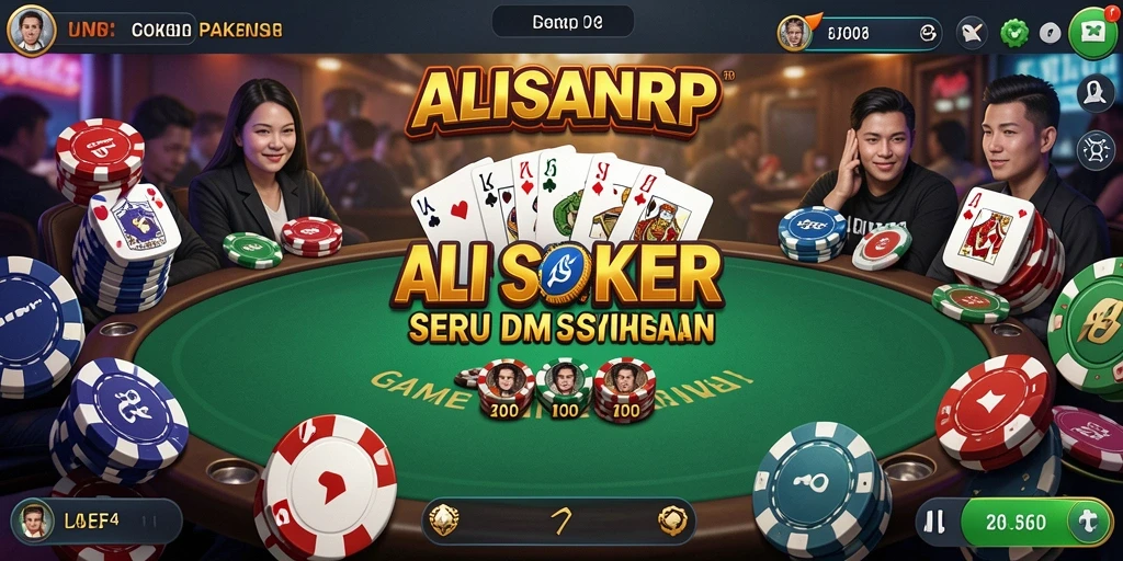 Tampilan permainan Poker yang menarik di ALISANRP.