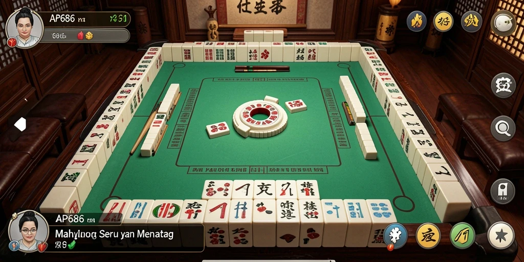 Tampilan permainan Mahjong AP686 yang menantang dan seru.