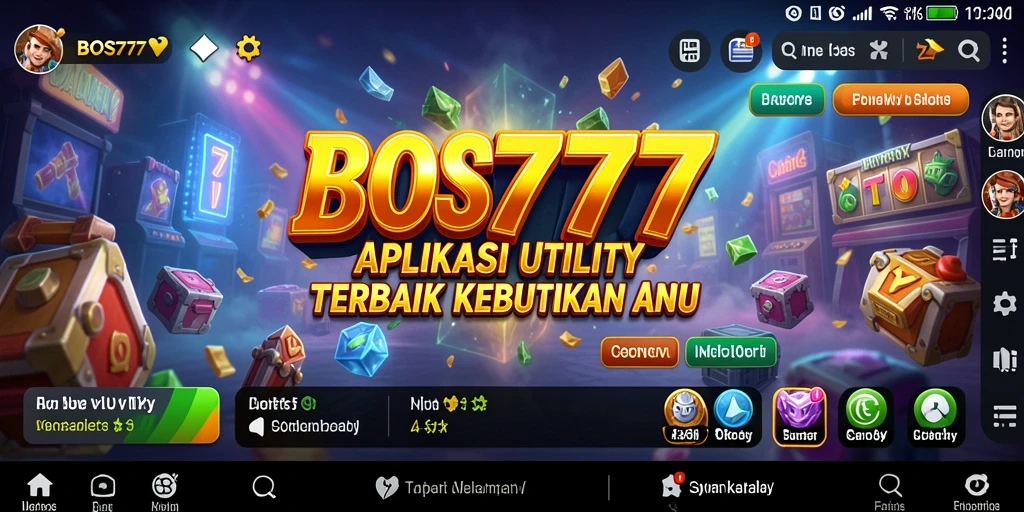 Tampilan antarmuka yang mudah digunakan BOS777 dalam aplikasi Utility.