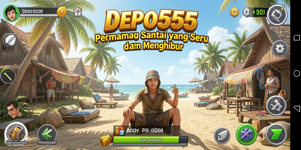 Screenshot gameplay DEPO555 dengan berbagai tantangan menarik.