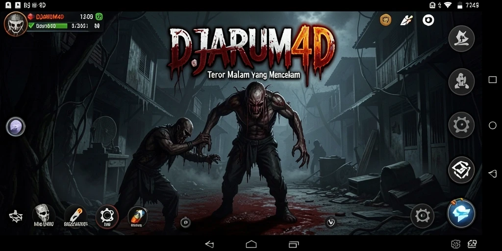 Screenshot gameplay DJARUM4D dengan suasana Horror yang mencekam.