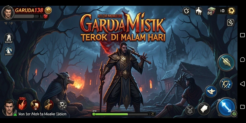 Screenshot gameplay GARUDA138 dengan suasana Horror yang mencekam.