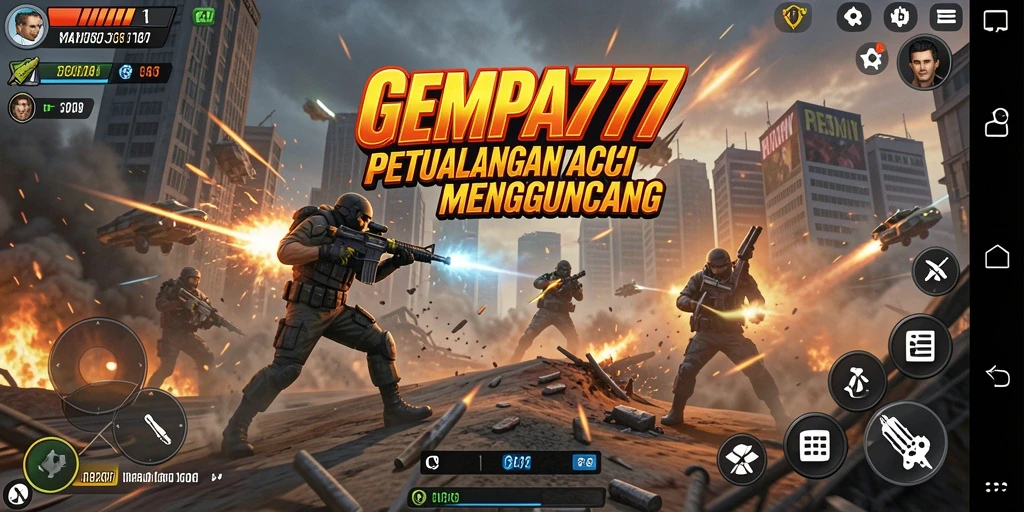 Tampilan menegangkan dari gameplay GEMPA777 yang penuh aksi.
