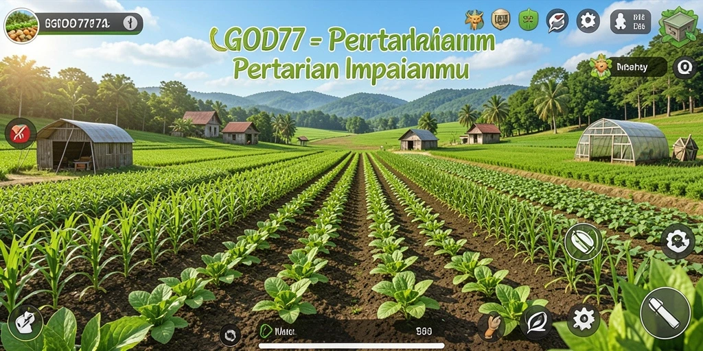 Tampilan gameplay GOD77 yang seru dan interaktif dalam bertani.