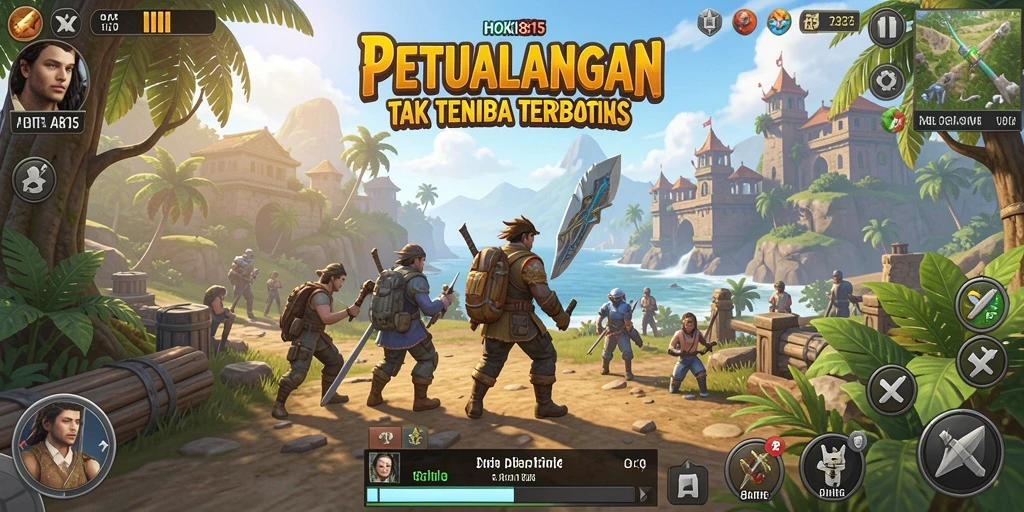 Tampilan gameplay spektakuler HOKI8815 di dunia terbuka.