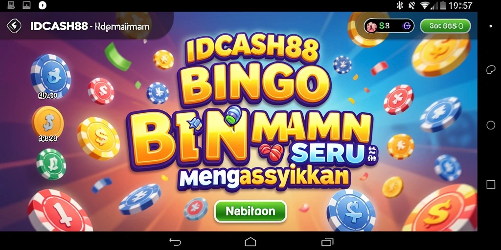 Screenshot gameplay IDCASH88 dengan aksi seru Bingo.