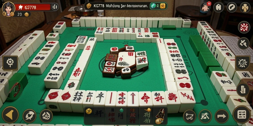 Screenshot KG778 menampilkan gameplay Mahjong yang mengasyikkan dan penuh warna.