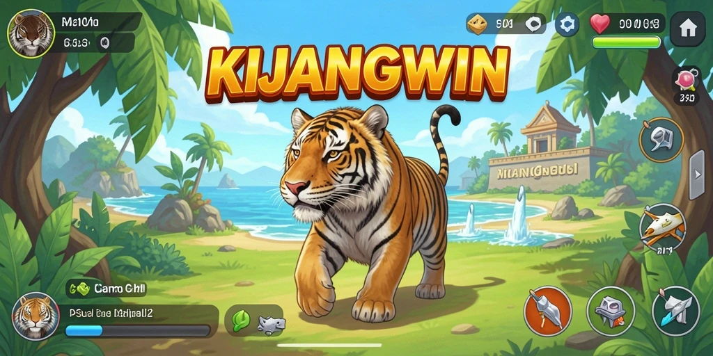 Tampilkan gameplay seru dari KIJANGWIN dengan tantangan menarik.