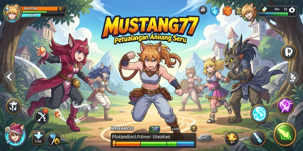 Tampilan gameplay yang menakjubkan dalam MUSTANG77.