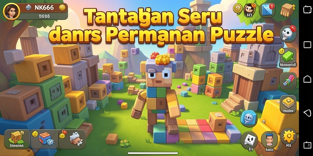 Screenshot gameplay NK666 menampilkan tantangan seru dan menarik dalam permainan Puzzle.