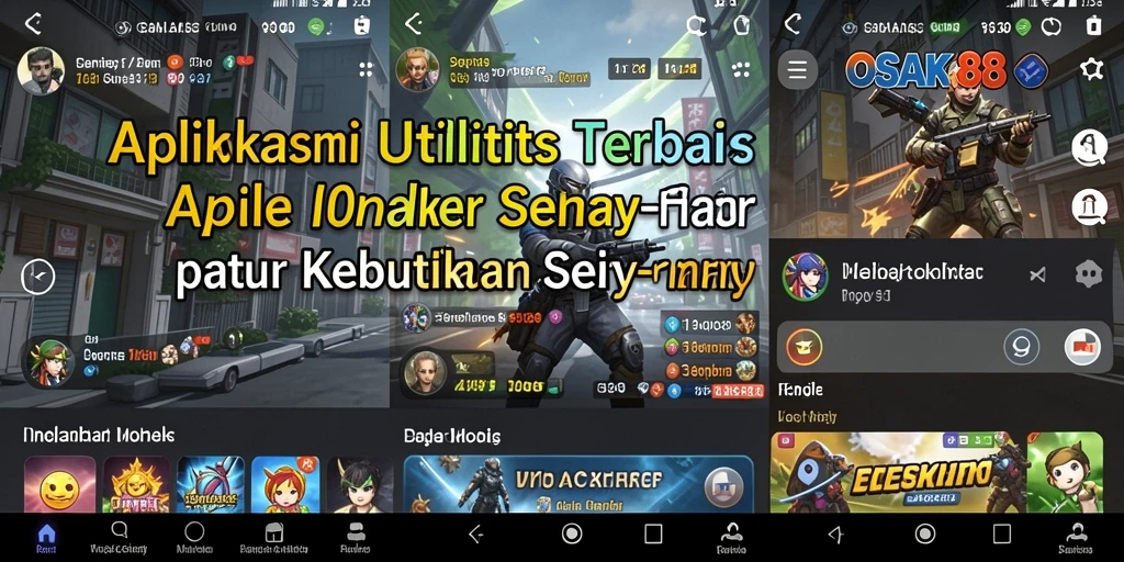 Tampilan antarmuka utama OSAKA88 yang memudahkan akses berbagai fitur utility.