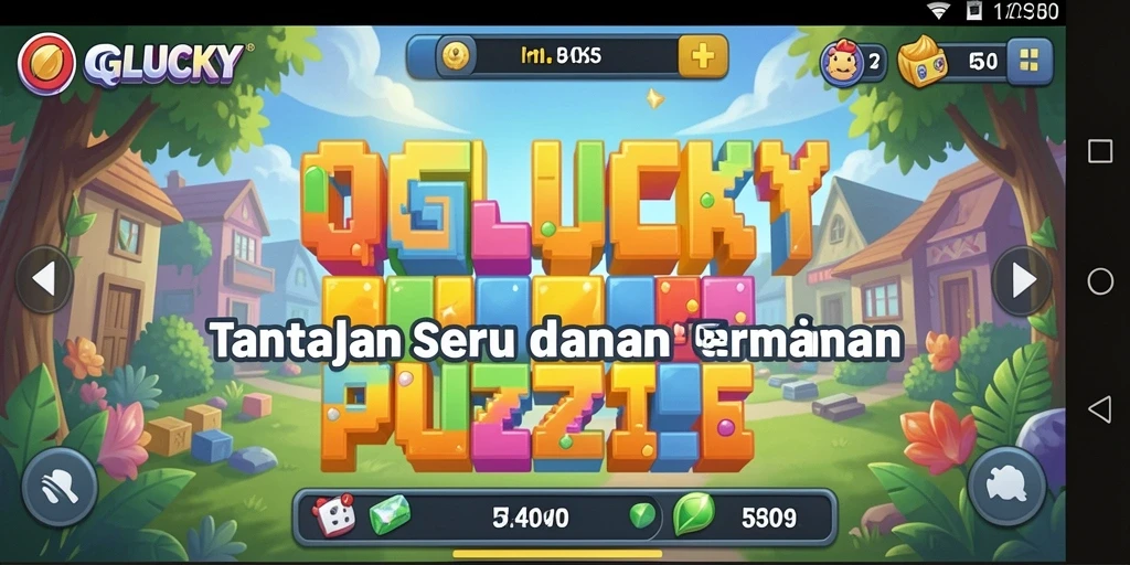 Tampilan gameplay QGLUCKY yang menantang dan mengasyikkan.