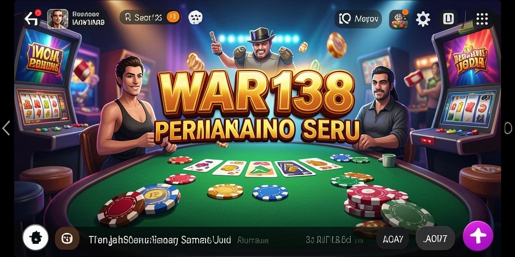Tampilan gameplay WAR138 yang menakjubkan dalam aplikasi Kasino.